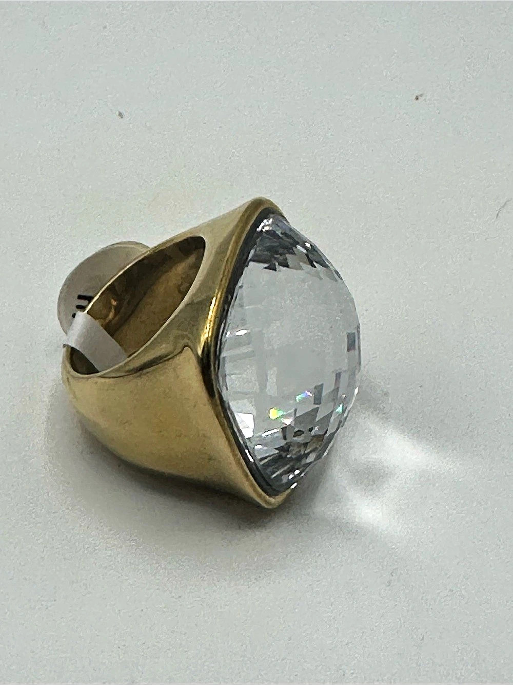 Gold-Tone Statement Ring Size 7